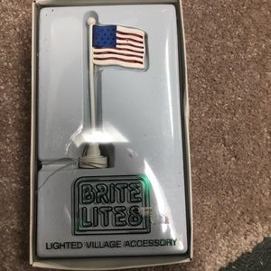 Brite Lights lighted village accessory Flag